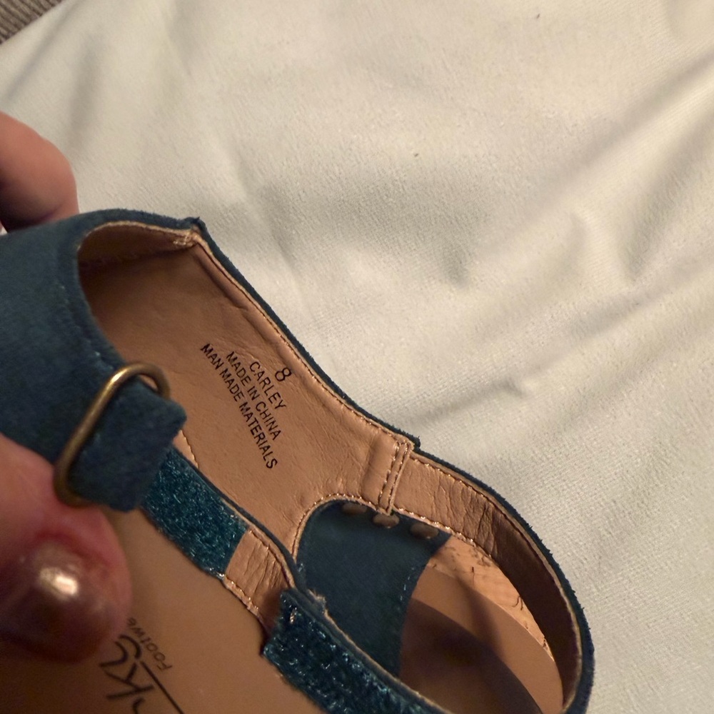 Corkys Women's Teal Open-Toe Sandals - Picture 3 of 5